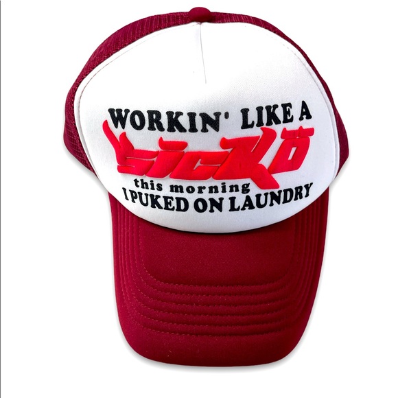 Ian Connor Working Like A Sicko Authentic Hat Very Rare - Picture 1 of 4